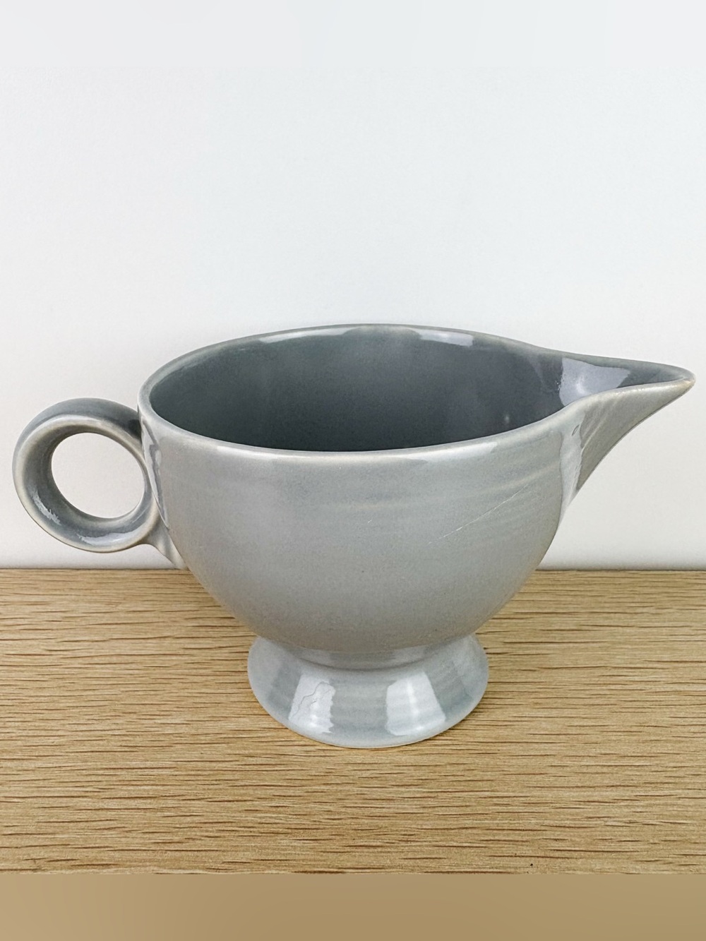 Fiestaware Original Gray Retired Vintage 6oz Creamer Jug Ring Handle Tea Fiesta